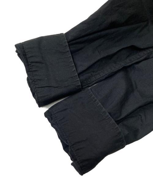ARMANI EXCHANGE（アルマーニ エクスチェンジ）ARMANI EXCHANGE (アルマーニ エクスチェンジ) ラインデザインシャツ ブラック×ホワイト サイズ:Mの古着・服飾アイテム