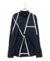 ARMANI EXCHANGE（アルマーニ エクスチェンジ）の古着「ラインデザインシャツ」｜ブラック×ホワイト