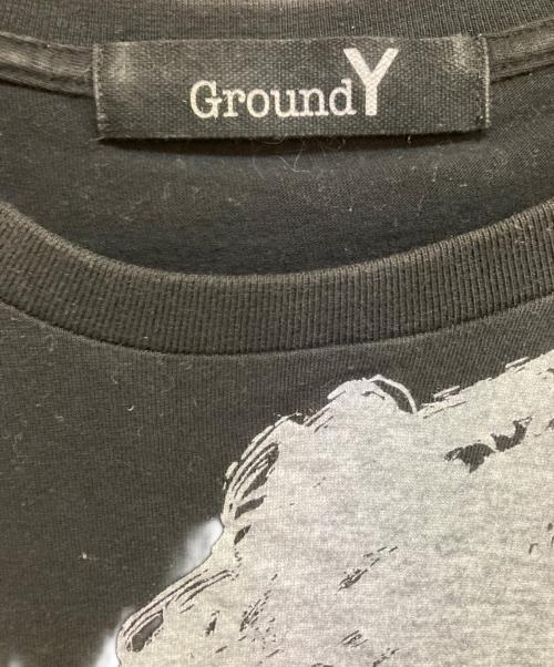 GROUND Y（グラウンドワイ）GROUND Y (グラウンドワイ) 手書きデッサン画プリントT ブラック サイズ:3の古着・服飾アイテム