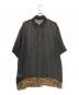DRIES VAN NOTEN (ドリスヴァンノッテン) 切替ストライプシャツ ベージュ×ブラック サイズ:48：20000円