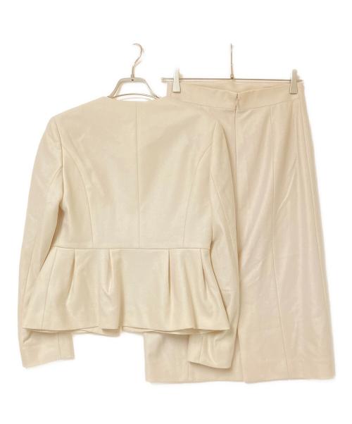 ANAYI（アナイ）ANAYI (アナイ) ウールツイルジャージペプラムセットアップ ベージュ サイズ:36の古着・服飾アイテム