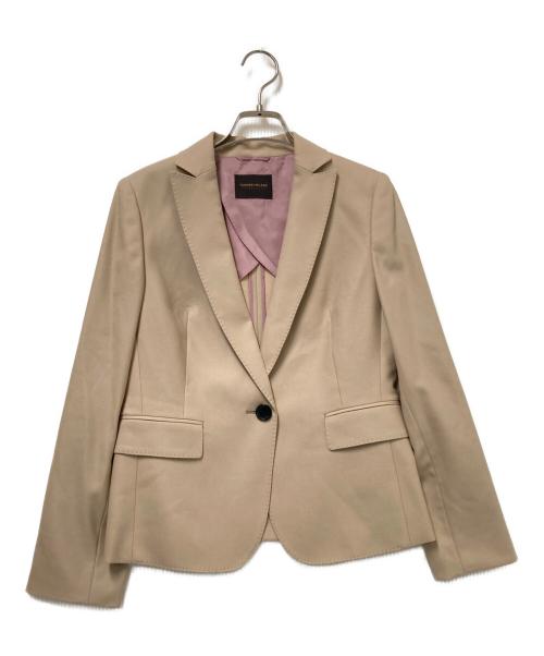 TOMORROW LAND collection（トゥモローランドコレクション）TOMORROW LAND collection (トゥモローランドコレクション) ウールストレッチオックス ピークドラペル3セットアップ ベージュ サイズ:34の古着・服飾アイテム