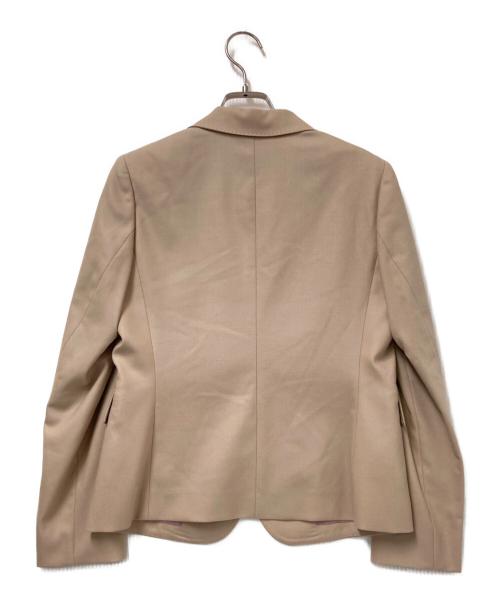 TOMORROW LAND collection（トゥモローランドコレクション）TOMORROW LAND collection (トゥモローランドコレクション) ウールストレッチオックス ピークドラペル3セットアップ ベージュ サイズ:34の古着・服飾アイテム