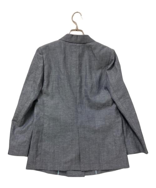 TOMORROW LAND（トゥモローランド）TOMORROW LAND (トゥモローランド) ピンヘッドストレッチ ダブルブレストセットアップ グレー サイズ:34の古着・服飾アイテム