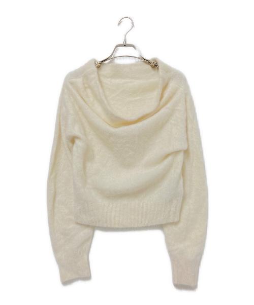 Snidel（スナイデル）Snidel (スナイデル) HQLフォックスカシミヤドレーププルオーバー ベージュ サイズ:FREEの古着・服飾アイテム