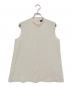 theory（セオリー）の古着「Satin Crepe Stand Collar Top」｜ベージュ