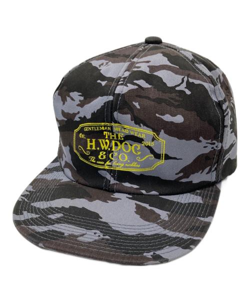 THE H.W.DOG&CO.（エイチダブリュードッグアンドコー）THE H.W.DOG&CO. (エイチダブリュードッグアンドコー) キャップ グレー×ブラック サイズ:下記参照の古着・服飾アイテム