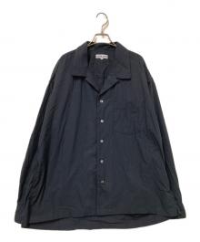 CAHLUMN（カウラム）の古着「Magazine Pocket Broadcloth Open Collar Shirt」｜ブラック