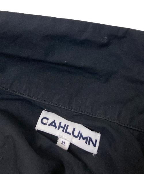CAHLUMN（カウラム）CAHLUMN (カウラム) Magazine Pocket Broadcloth Open Collar Shirt ブラック サイズ:XLの古着・服飾アイテム