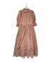HER LIP TO（ハーリップトゥ）の古着「Back Lace Midi Shirt Dress」｜ピンク