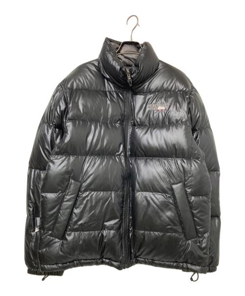 FIRST DOWN（ファーストダウン）FIRST DOWN (ファーストダウン) 90‘Sリバーシブルダウンジャケット ブラック×グレー サイズ: Lの古着・服飾アイテム