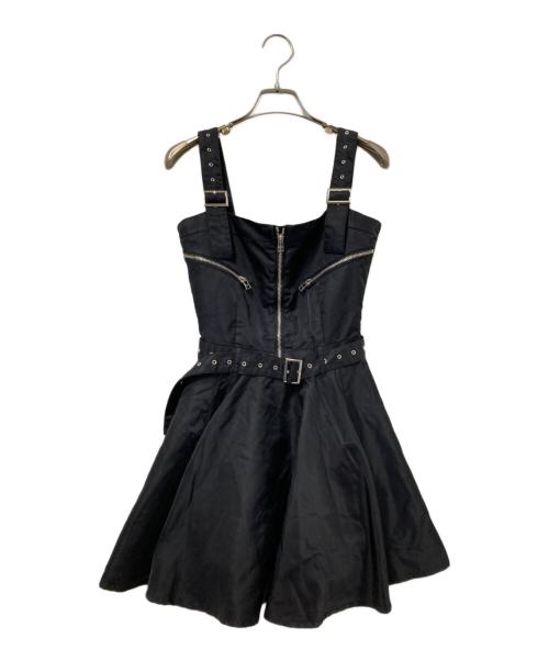darich（ダーリッチ）darich (ダーリッチ) ナイロンジャンパーミニワンピース ブラック サイズ:FREEの古着・服飾アイテム