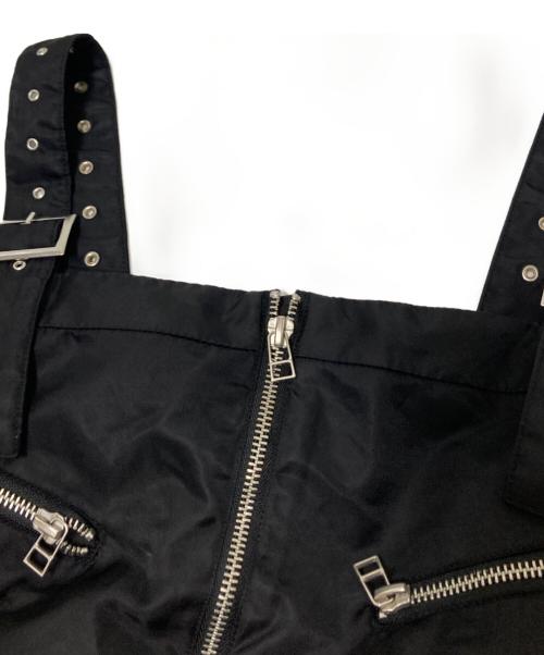 darich（ダーリッチ）darich (ダーリッチ) ナイロンジャンパーミニワンピース ブラック サイズ:FREEの古着・服飾アイテム