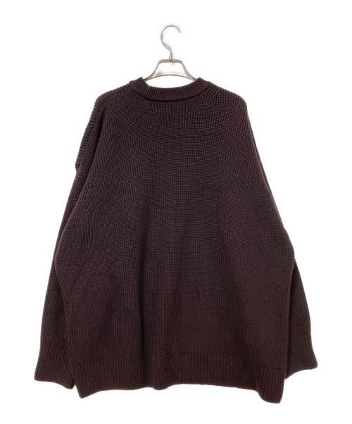 THE DAY（ザデイ）THE DAY (ザデイ) メリノウール クルーネック ニット ブラウン サイズ:1の古着・服飾アイテム