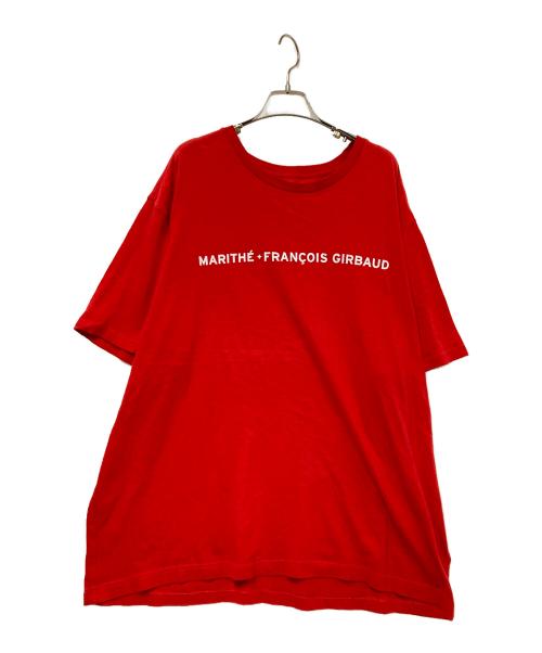 MARITHE+FRANCOIS GIRBAUD（マリテフランソワジルボー）MARITHE+FRANCOIS GIRBAUD (マリテフランソワジルボー) プリントTシャツ レッド サイズ:3Xの古着・服飾アイテム