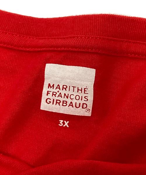 MARITHE+FRANCOIS GIRBAUD（マリテフランソワジルボー）MARITHE+FRANCOIS GIRBAUD (マリテフランソワジルボー) プリントTシャツ レッド サイズ:3Xの古着・服飾アイテム