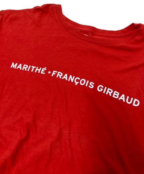 MARITHE+FRANCOIS GIRBAUD（マリテフランソワジルボー）MARITHE+FRANCOIS GIRBAUD (マリテフランソワジルボー) プリントTシャツ レッド サイズ:3Xの古着・服飾アイテム