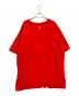 MARITHE+FRANCOIS GIRBAUD (マリテフランソワジルボー) プリントTシャツ レッド サイズ:3X：4000円
