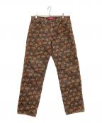 SUPREMEシュプリーム）の古着「Regular Jean Flowers」｜ブラウン