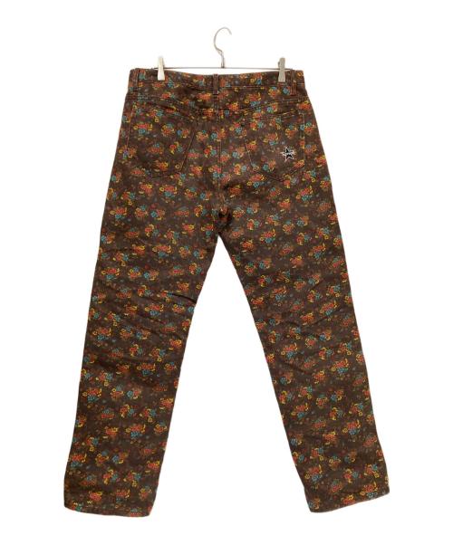 SUPREME（シュプリーム）SUPREME (シュプリーム) Regular Jean Flowers ブラウン サイズ:32の古着・服飾アイテム