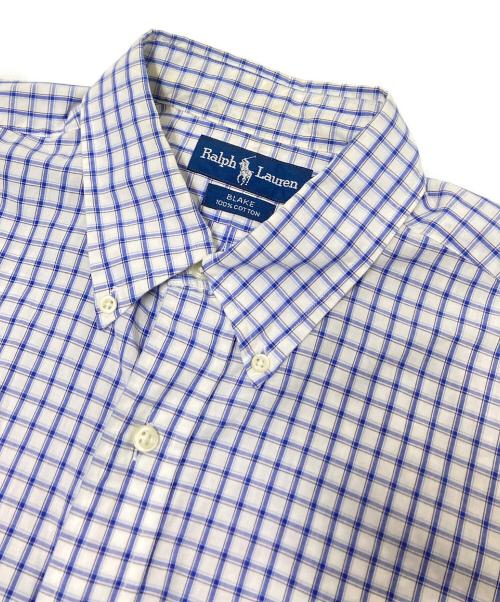 RALPH LAUREN（ラルフローレン）RALPH LAUREN (ラルフローレン) チェックBDシャツ ホワイト×ブルー サイズ:Lの古着・服飾アイテム