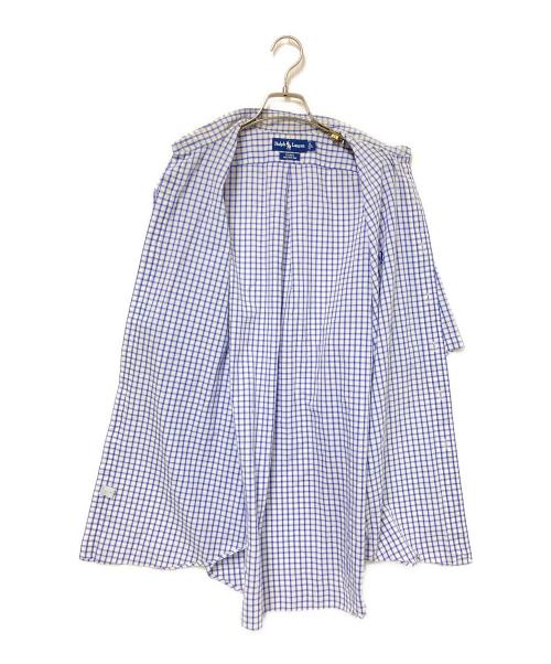 RALPH LAUREN（ラルフローレン）RALPH LAUREN (ラルフローレン) チェックBDシャツ ホワイト×ブルー サイズ:Lの古着・服飾アイテム