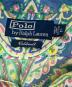 中古・古着 POLO RALPH LAUREN (ポロ・ラルフローレン) ペイズリー柄シルク半袖シャツ グリーン×ブルー サイズ:L：20000円
