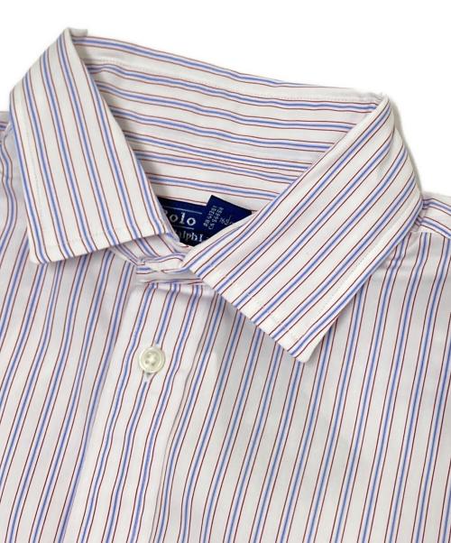 POLO RALPH LAUREN（ポロ・ラルフローレン）POLO RALPH LAUREN (ポロ・ラルフローレン) ストライプシャツ ホワイト×レッド サイズ:M 未使用品の古着・服飾アイテム