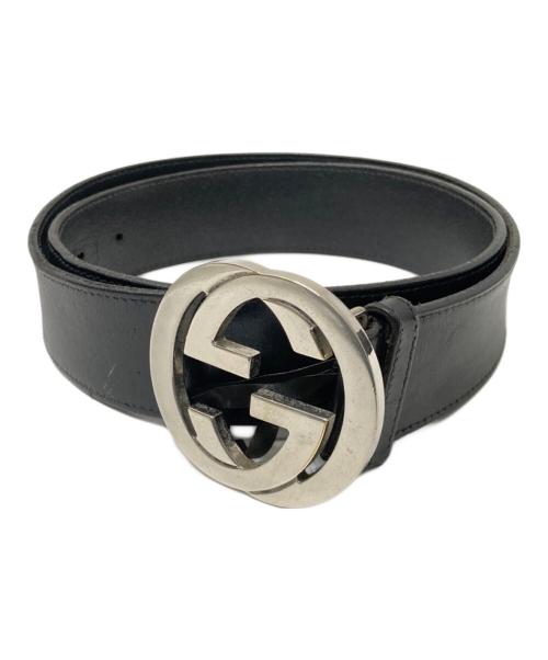GUCCI（グッチ）GUCCI (グッチ) GG柄インターロッキングベルト ブラック サイズ:下記参照の古着・服飾アイテム