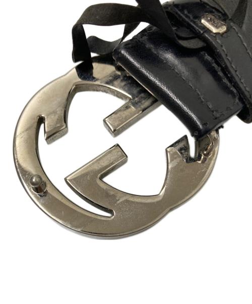 GUCCI（グッチ）GUCCI (グッチ) GG柄インターロッキングベルト ブラック サイズ:下記参照の古着・服飾アイテム