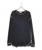 AMBERGLEAMアンバーグリーム）の古着「サーマルカットソー」｜ブラック
