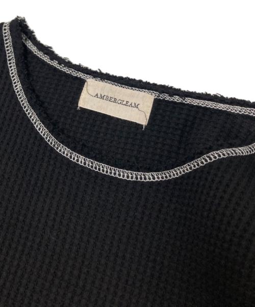 AMBERGLEAM（アンバーグリーム）AMBERGLEAM (アンバーグリーム) サーマルカットソー ブラック サイズ:Mの古着・服飾アイテム