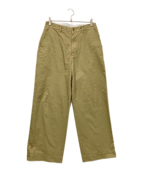 UNIVERSAL PRODUCTS.（ユニバーサルプロダクツ）UNIVERSAL PRODUCTS. (ユニバーサルプロダクツ) NO TUCK CHINO TROUSERS ベージュ サイズ:2の古着・服飾アイテム