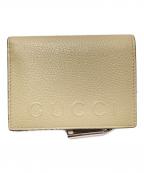 GUCCIグッチ）の古着「ロゴ コインウォレット」｜ベージュ