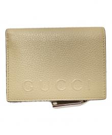 GUCCI（グッチ）の古着「ロゴ コインウォレット」｜ベージュ