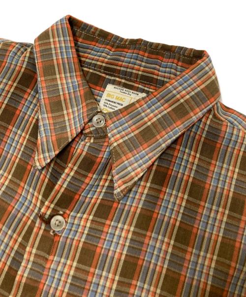 big mac（ビッグマック）big mac (ビッグマック) 70‘Sチェックシャツ ブラウン×オレンジ サイズ:Lの古着・服飾アイテム