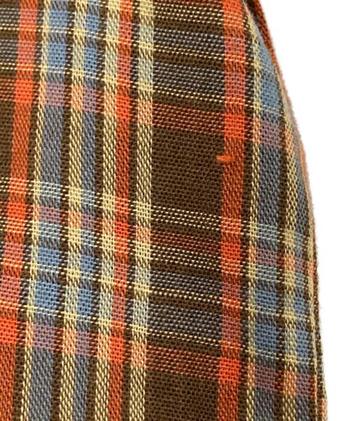 big mac（ビッグマック）big mac (ビッグマック) 70‘Sチェックシャツ ブラウン×オレンジ サイズ:Lの古着・服飾アイテム