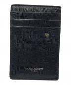 Saint Laurent Parisサンローランパリ）の古着「マネークリップ付カードケース」｜ブラック