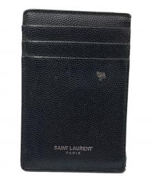 Saint Laurent Paris（サンローランパリ）の古着「マネークリップ付カードケース」｜ブラック