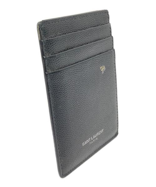 Saint Laurent Paris（サンローランパリ）Saint Laurent Paris (サンローランパリ) マネークリップ付カードケース ブラック サイズ:下記参照の古着・服飾アイテム