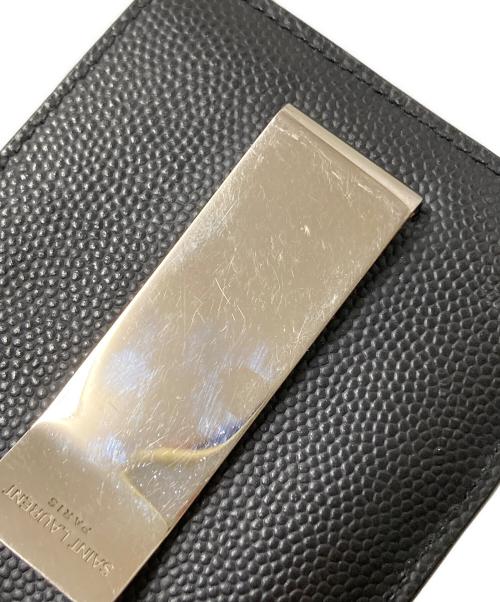 Saint Laurent Paris（サンローランパリ）Saint Laurent Paris (サンローランパリ) マネークリップ付カードケース ブラック サイズ:下記参照の古着・服飾アイテム