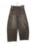 9090（9090）の古着「Heisei Logo Buggy Ballon Denim Pants」｜ブラック