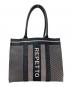 repetto (レペット) ニッティングトートバッグ ブラック×ホワイト サイズ:下記参照：15000円