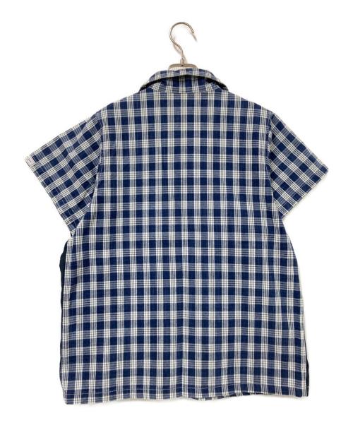 Porter Classic（ポータークラシック）Porter Classic (ポータークラシック) パラカプルオーバーシャツ ネイビー×ホワイト サイズ:XSの古着・服飾アイテム