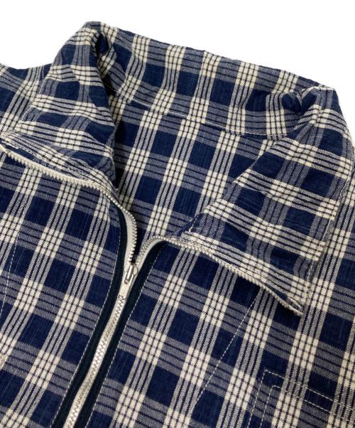 Porter Classic（ポータークラシック）Porter Classic (ポータークラシック) パラカプルオーバーシャツ ネイビー×ホワイト サイズ:XSの古着・服飾アイテム