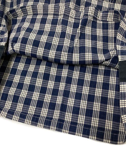 Porter Classic（ポータークラシック）Porter Classic (ポータークラシック) パラカプルオーバーシャツ ネイビー×ホワイト サイズ:XSの古着・服飾アイテム