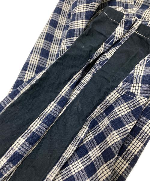 Porter Classic（ポータークラシック）Porter Classic (ポータークラシック) パラカプルオーバーシャツ ネイビー×ホワイト サイズ:XSの古着・服飾アイテム