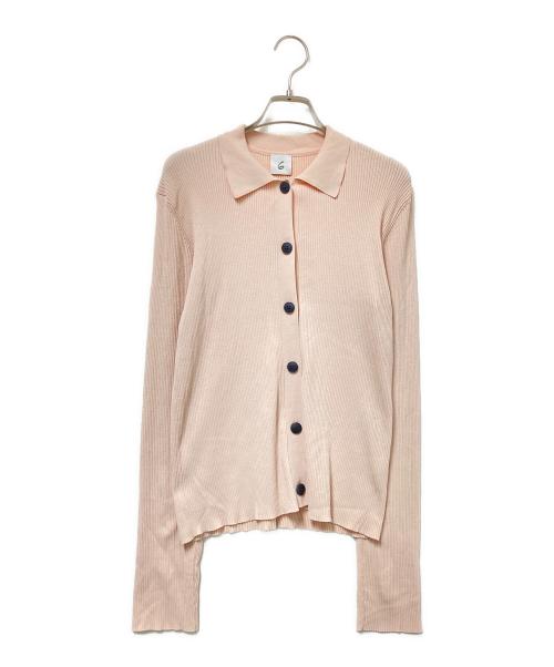 6(ROKU) BEAUTY&YOUTH（ロク ビューティーアンドユース）6(ROKU) BEAUTY&YOUTH (ロク ビューティーアンドユース) RIB SHIRT CARDIGAN ピンク サイズ:下記参照の古着・服飾アイテム