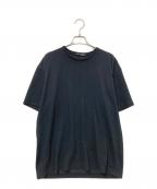 ISSEY MIYAKE MENイッセイミヤケメン）の古着「ジャガードストライプTシャツ」｜ブラック