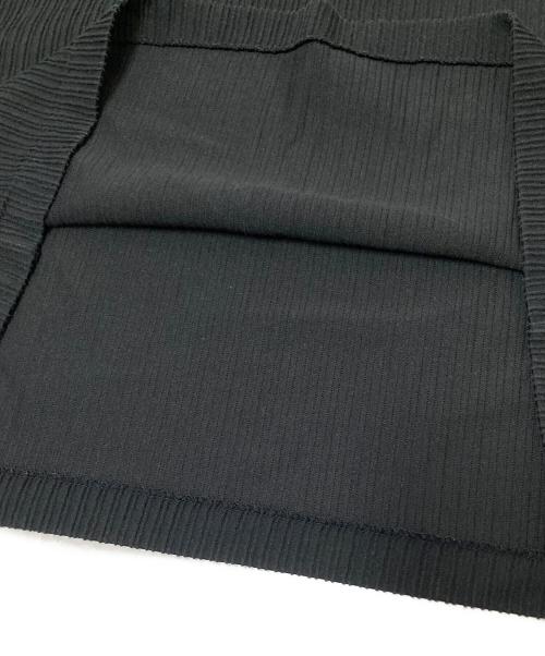 ISSEY MIYAKE MEN（イッセイミヤケメン）ISSEY MIYAKE MEN (イッセイミヤケメン) ジャガードストライプTシャツ ブラック サイズ:3の古着・服飾アイテム
